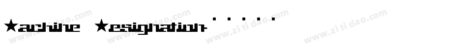 Machine Designation字体转换